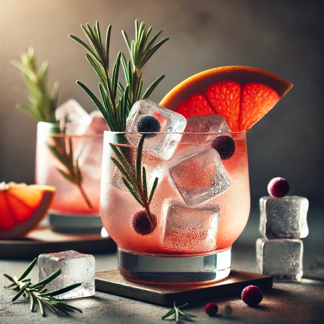 Gin s Růžovou Lemonádou a Rozmarýnem