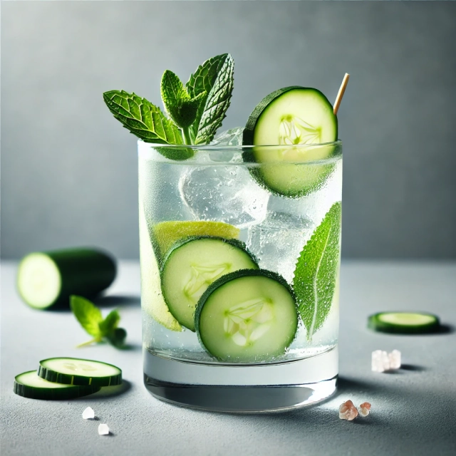 Gin s Okurkovou Vodou a Máta