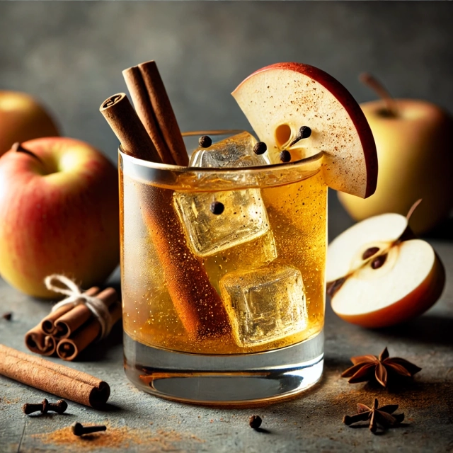 Gin s Jablečným Moštem a Skořicí
